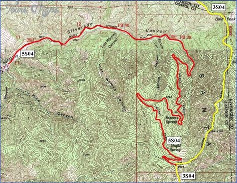 CLEVELAND NATIONAL FOREST MAP CALIFORNIA - ToursMaps.com