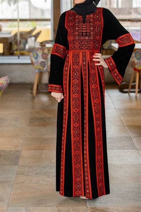 Thobe Embroidered Palestinian/jordanian Maxi Dress Long - Etsy