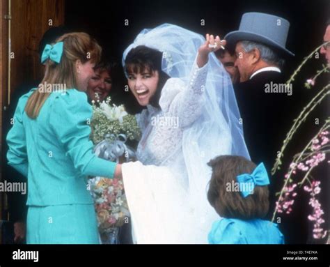 Maria Shriver wedding 1986 Photo By John Barrett/PHOTOlink Stock Photo ...