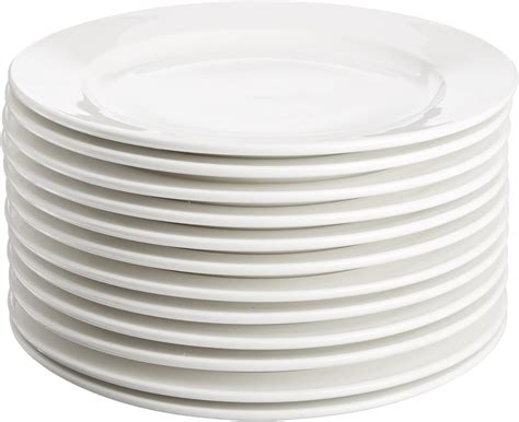 Amazon.com | CRESTWARE Elegante 12-Inch Plate, 12-Pack: Dinner Plates ...