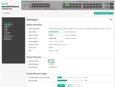 Atualizando Firmware do Switch HP 1820 (J9980A) - Pense em TI