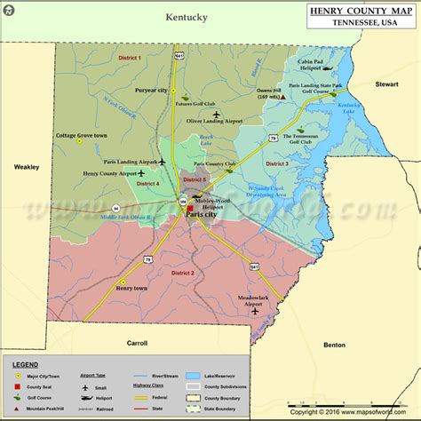 Henry County Map, Virginia