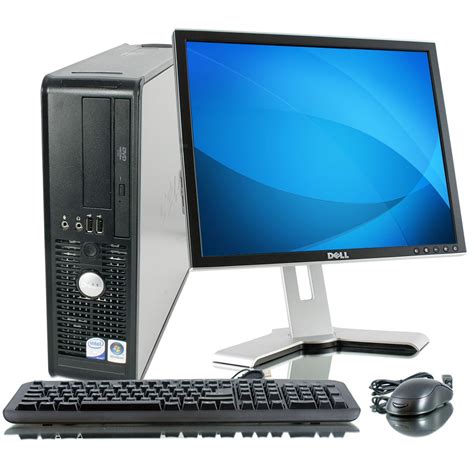 Dell Optiplex 745 3.4GHz 80GB Desktop Computer with 17-inch Dell LCD ...