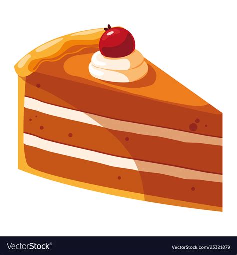 Piece of cake design Royalty Free Vector Image