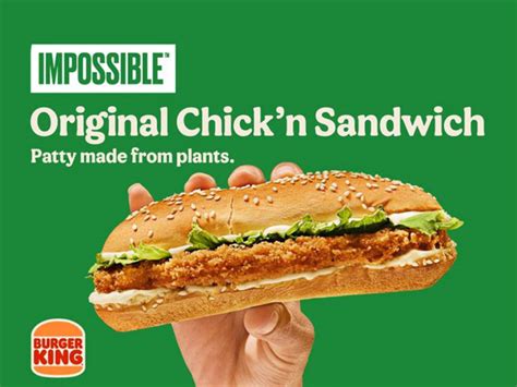 Burger King Tests Vegan Impossible Chicken Patties In the U.S.