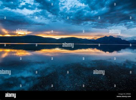 Lake McDonald / Lake / Sunrise / Sunset/ Reflections Stock Photo - Alamy