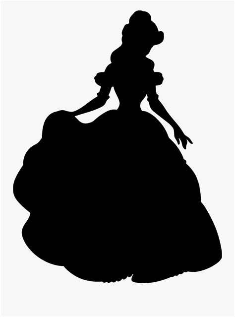 Disney Princess Silhouette Png - Belle Disney Princess Silhouette ...