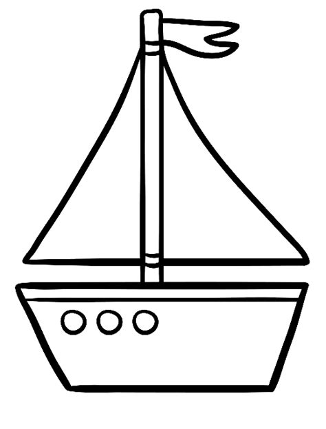 Boat Coloring Pages Printable for Free Download