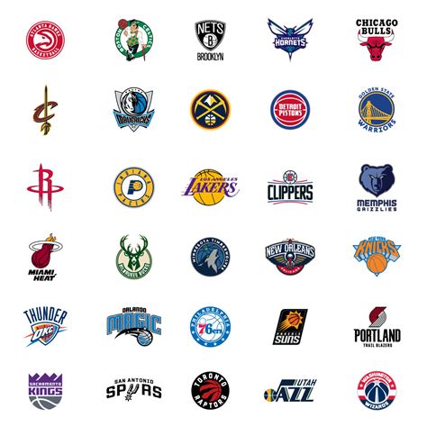 NBA Teams Vector Logo Set (SVG, PDF, EPS, AI) — Pixelbag Free Design ...