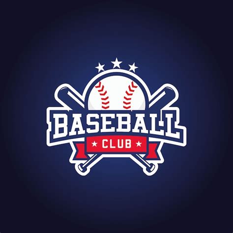 Premium Vector | Baseball club logo design