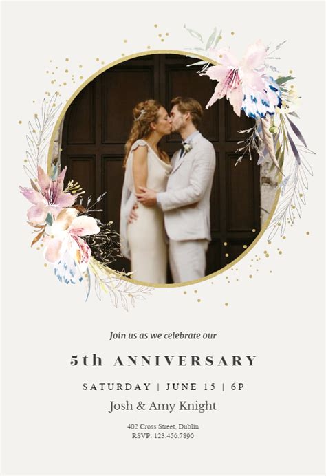 Free Wedding Anniversary Invitation Templates