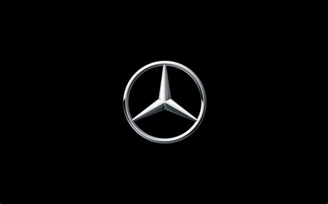 Herunterladen hintergrundbild mercedes-benz logo, schwarzer hintergrund ...