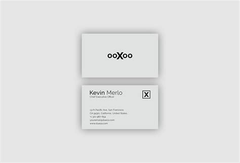 Minimalist Business Card Mockup Set - Mockup World