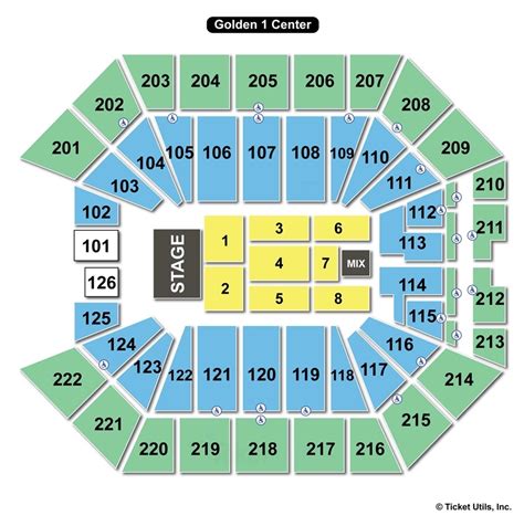 Golden 1 Center, Sacramento CA - Seating Chart View