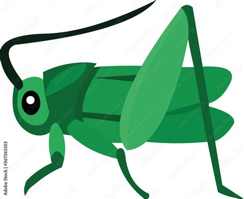 Vector illustration of a locust cartoon Stock Vector | Adobe Stock