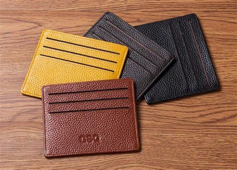 Slim Leather Card Holder Carrying your cards just got easier with ...