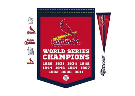 St Louis Cardinals World Series Champions Banner Wall Decal | Shop ...