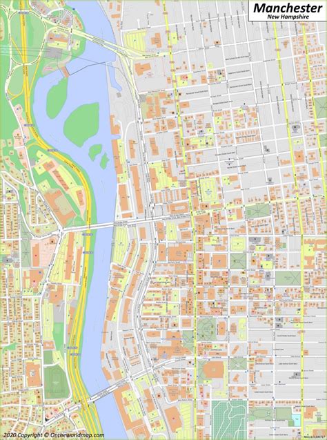 Street Map Of Manchester Nh - Printable Maps Online