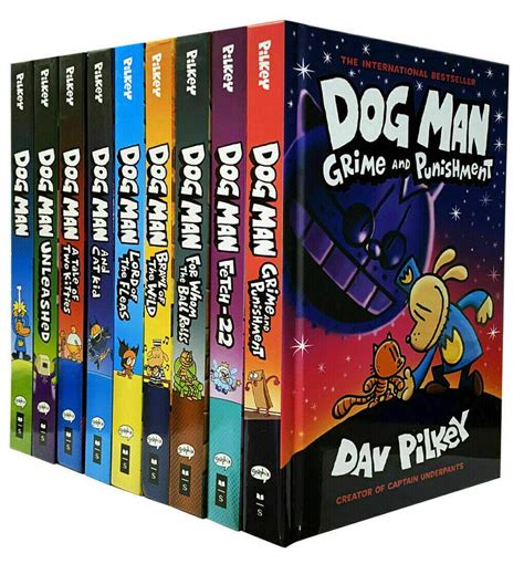 Dog Man Series 1-9 Books Collection Set By Dav Pilkey (Dog Man ...