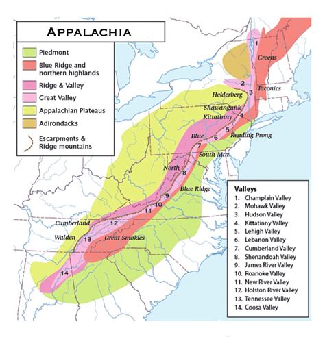 Appalachian Mountains United States Map - Map Of Usa With Timezone