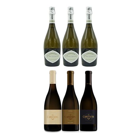 6 Bottle Wine Assortment: Red & Sparkling White - Wine by Earth Labora