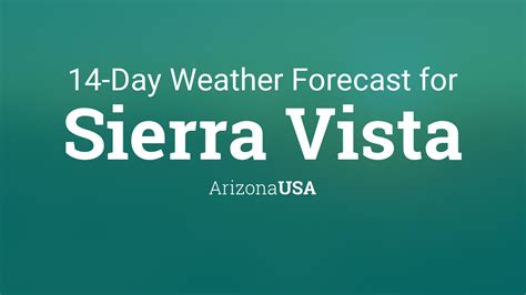 Sierra Vista, Arizona, USA 14 day weather forecast