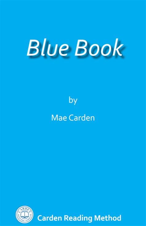 Blue Book - The Carden Educational Foundation