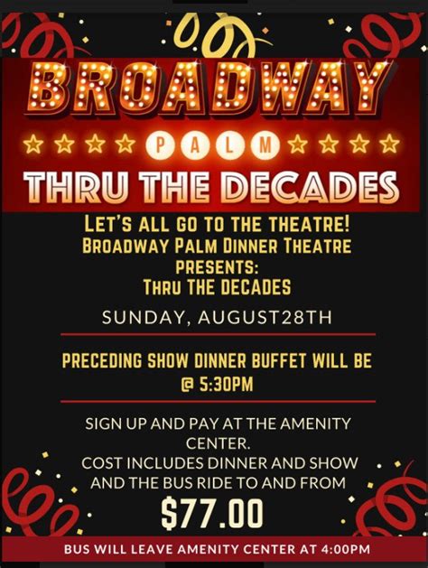 Broadway Palm Dinner Theater | WC HOA