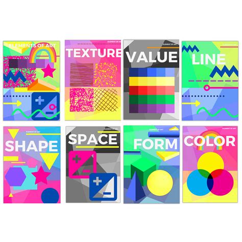 Elements and Principles of Art Classroom Posters • Teacha!