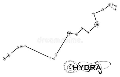 Hydra, Constellation, Tattoo, Black and White, Isolated. Stock ...