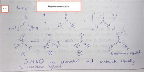 [Solved] There are three possible resonance structures for carbonic ...