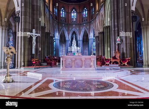 Interior of St Patrick's Cathedral, the cathedral church of the Roman ...