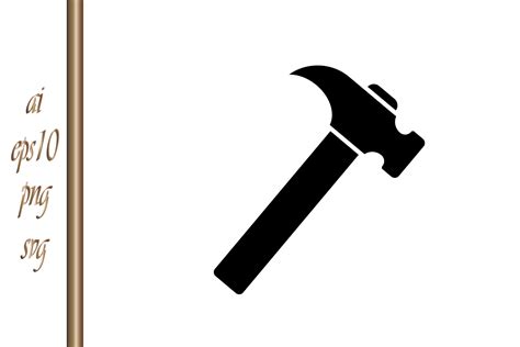 Stencil Tools Icon Hammer Vector Graphic by IrynaShancheva · Creative ...