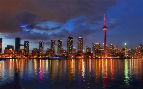 Toronto Skyline At Sunset Wallpapers - Wallpaper Cave