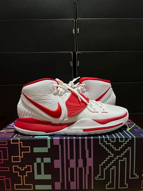 Nike Kyrie 6 'White University Red', Men's Fashion, Footwear, Sneakers ...