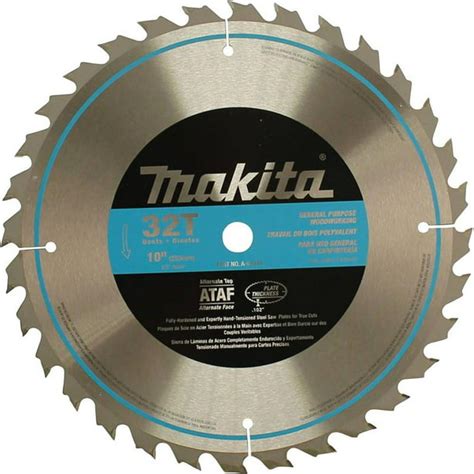 MAKITA A-94948 Carbide-Tipped Table Saw Blade,10",32T - Walmart.com ...