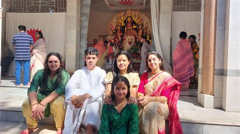 Mahua Moitra on Twitter: "Dashami puja at family puja in Mirzapur ...