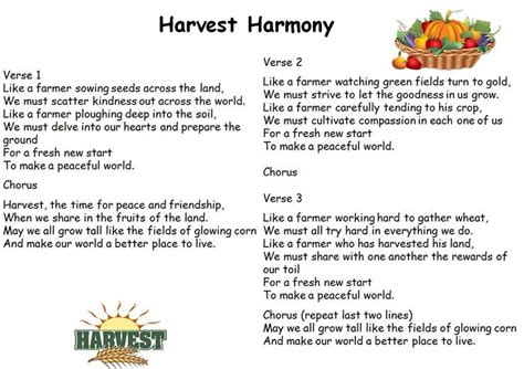 Harvest Harmony | Teaching Resources | Harvest celebration, Harvest ...