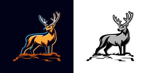 deer logo vector 3529334 Vector Art at Vecteezy