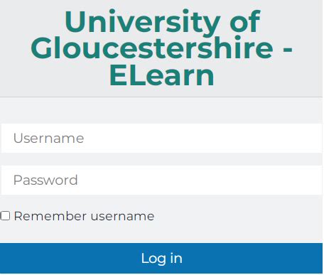 MOODLE UNI OF GLOS — ENTRANCE | University of Gloucestershire