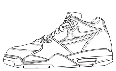 Basketball Shoes Coloring Pages - GetColoringPages.com