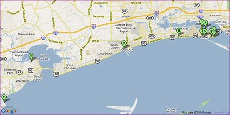 Mississippi Gulf Coast Casinos Map