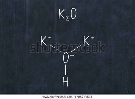 Potassium Oxide Formula Handwritten Chemical Formula Stock Illustration ...