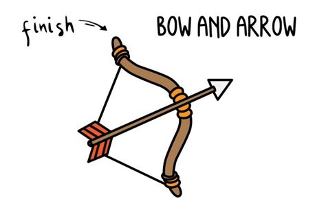 How To Draw a Bow and Arrow Weapon (Archery) - Easy Drawing Guide for ...