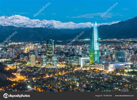 Skyline of Santiago de Chile — Stock Photo © tifonimages #161953128