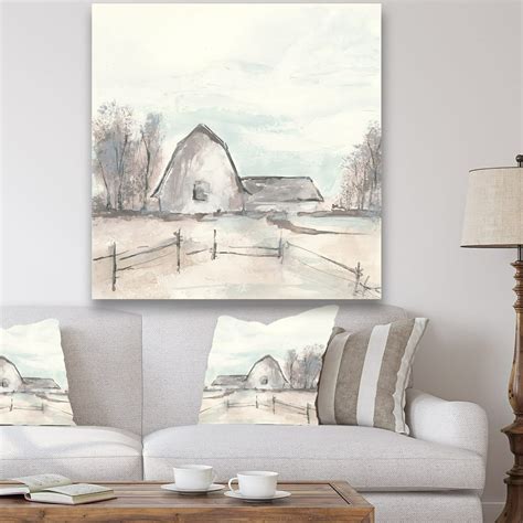 DESIGN ART Designart 'Farmhouse Barn Grey VIII' Modern Farmhouse ...