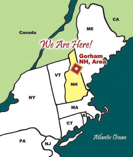 Gorham, New Hampshire in the Northern White Mountains