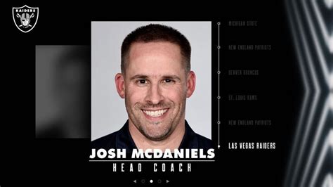 Raiders announce Josh McDaniels as next Head Coach