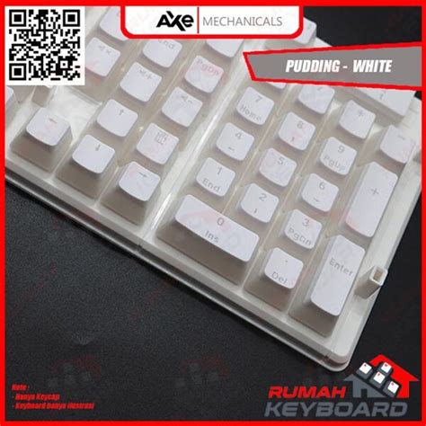 KEYCAP - KEYCAPS - OEM - PUDDING WHITE - PBT - RGB - SEE THROUGH ...