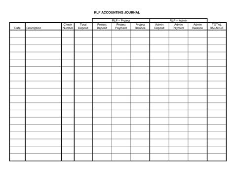 Accounting Journal Template Spreadsheet Templates for Business ...